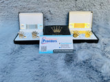 Stylish cufflink with chain and box